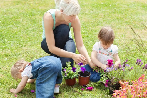 Garden waste segregation bins and composting setup
